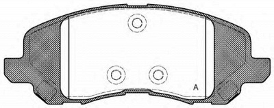 OPEN PARTS bpa080420 -  Комплект тормозных колодок, дисковый тормоз
